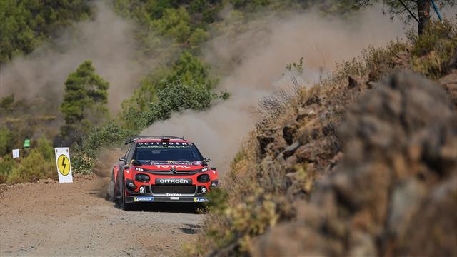 Ogier en embuscade pour profiter de la crevaison de Tänak