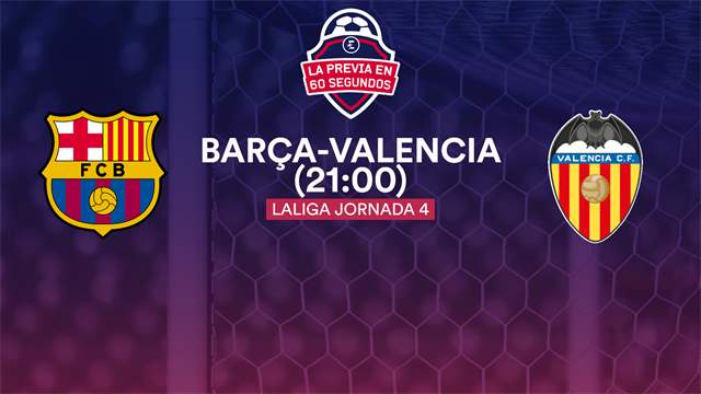 La previa en 60'' del Barça-Valencia: A dejar atrás la mala racha (21:00) La previa en 60'' del Barça-Valencia: A dejar atrás la mala racha (21:00)