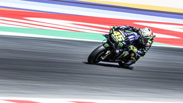 Valentino Rossi: "Sono soddisfatto, Yamaha veloce soprattutto in accelerazione"