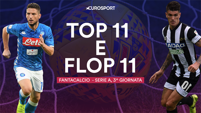 Fantacalcio: la Top 11 e la Flop 11 della 3a giornata Fantacalcio: la Top 11 e la Flop 11 della 3a giornata