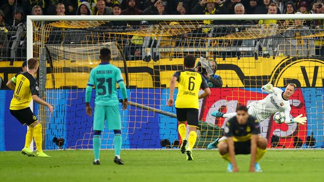 Ter Stegen heroics deny Reus and Dortmund as Barcelona battle to draw