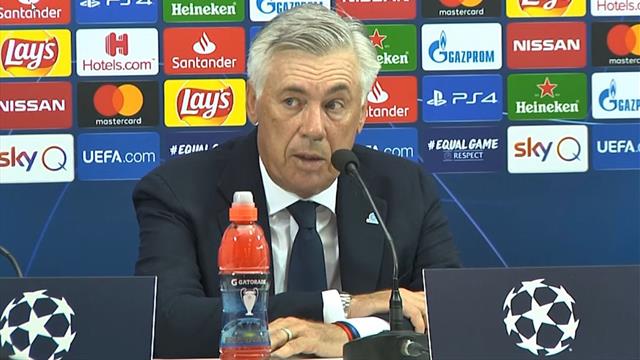Ancelotti: "Klopp dice che il Napoli può vincere la Champions? Lui conosce bene il calcio" Ancelotti: "Klopp dice che il Napoli può vincere la Champions? Lui conosce bene il calcio"