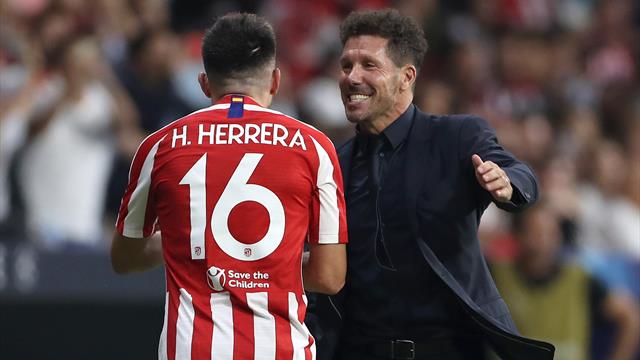 Herrera, uno de los motivos para sonreir en este Atlético en 'reconstrucción'