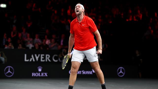 Sock shocks Fognini to give World first Laver Cup win