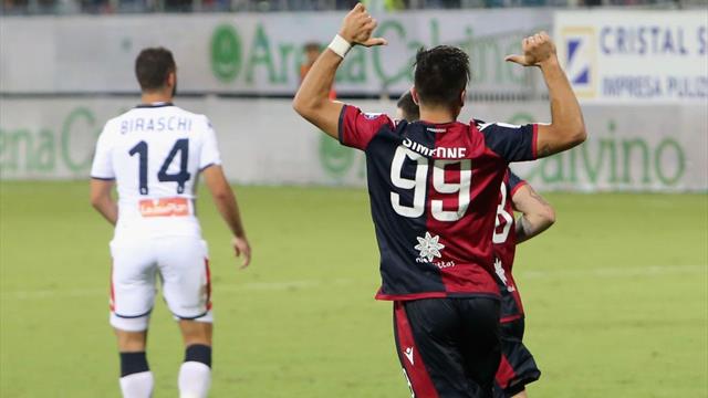 Il Cagliari si ripete dopo il Parma: 3-1 al Genoa nel segno di Simeone