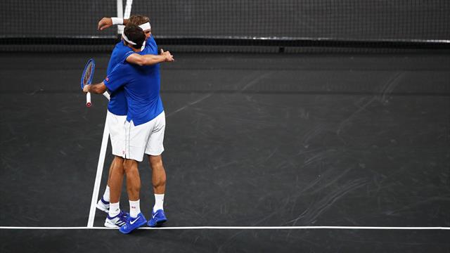 Federer and Zverev beat Shapovalov and Sock to seal European advantage Federer and Zverev beat Shapovalov and Sock to seal European advantage