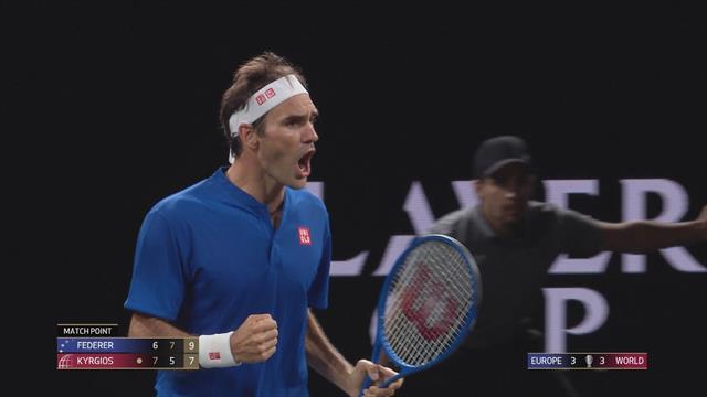 Watch the moment Federer saw off Kyrgios Watch the moment Federer saw off Kyrgios