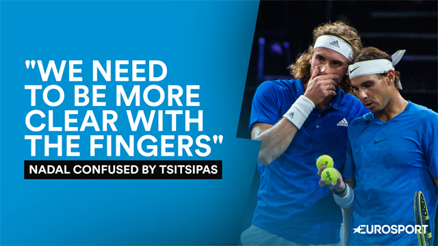 Nadal in hysterics at signal problems during doubles Nadal in hysterics at signal problems during doubles