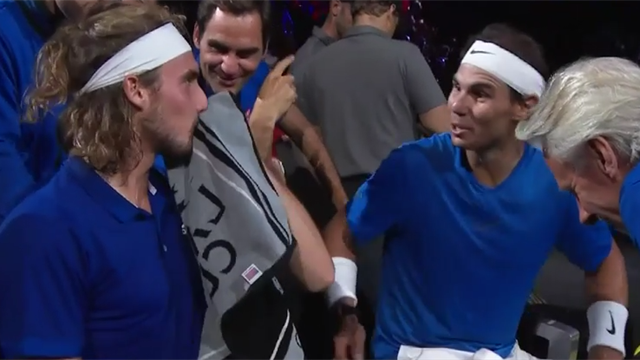 Lost in Translation: Nadal und Tsitsipas sind sich bei Doppel-Zeichen uneinig Lost in Translation: Nadal und Tsitsipas sind sich bei Doppel-Zeichen uneinig