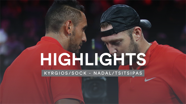 "Ein echtes Showmatch": Kyrgios und Sock halten "Team Welt" im Spiel "Ein echtes Showmatch": Kyrgios und Sock halten "Team Welt" im Spiel