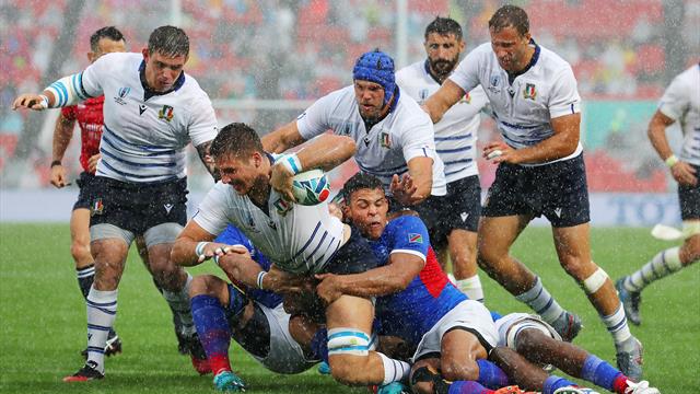 Scoring burst helps Italy to win against Namibia