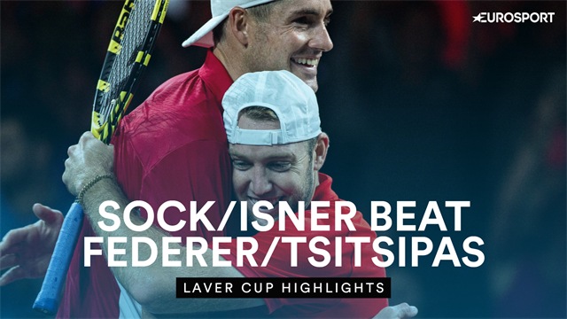 Highlights - Sock/Isner down Federer/Tsitsipas to give Team World lead Highlights - Sock/Isner down Federer/Tsitsipas to give Team World lead