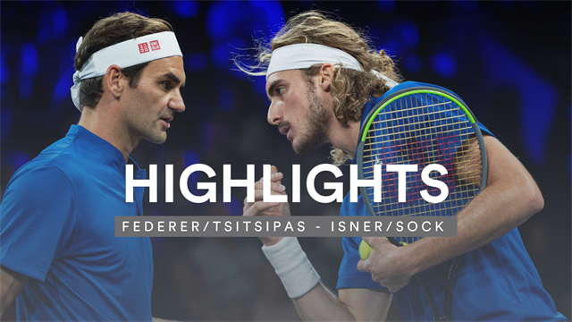 Netzduelle bis zum Umfallen: Federer und Tsitsipas verlieren starken Kampf im Doppel Netzduelle bis zum Umfallen: Federer und Tsitsipas verlieren starken Kampf im Doppel