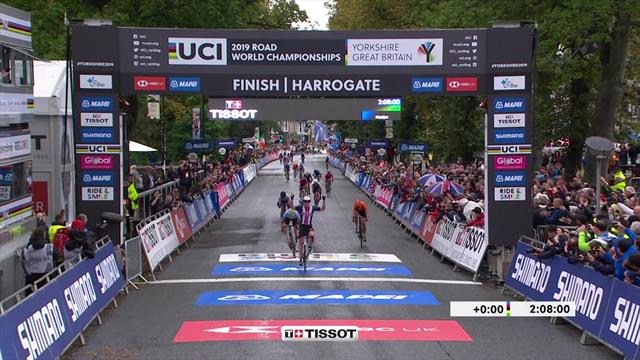 Megan Jastrab survives thrilling finish to win junior road race Megan Jastrab survives thrilling finish to win junior road race