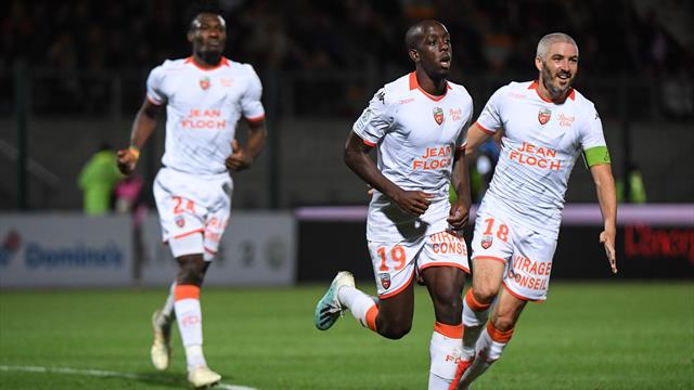 Lorient solide leader de L2, Caen dans le dur