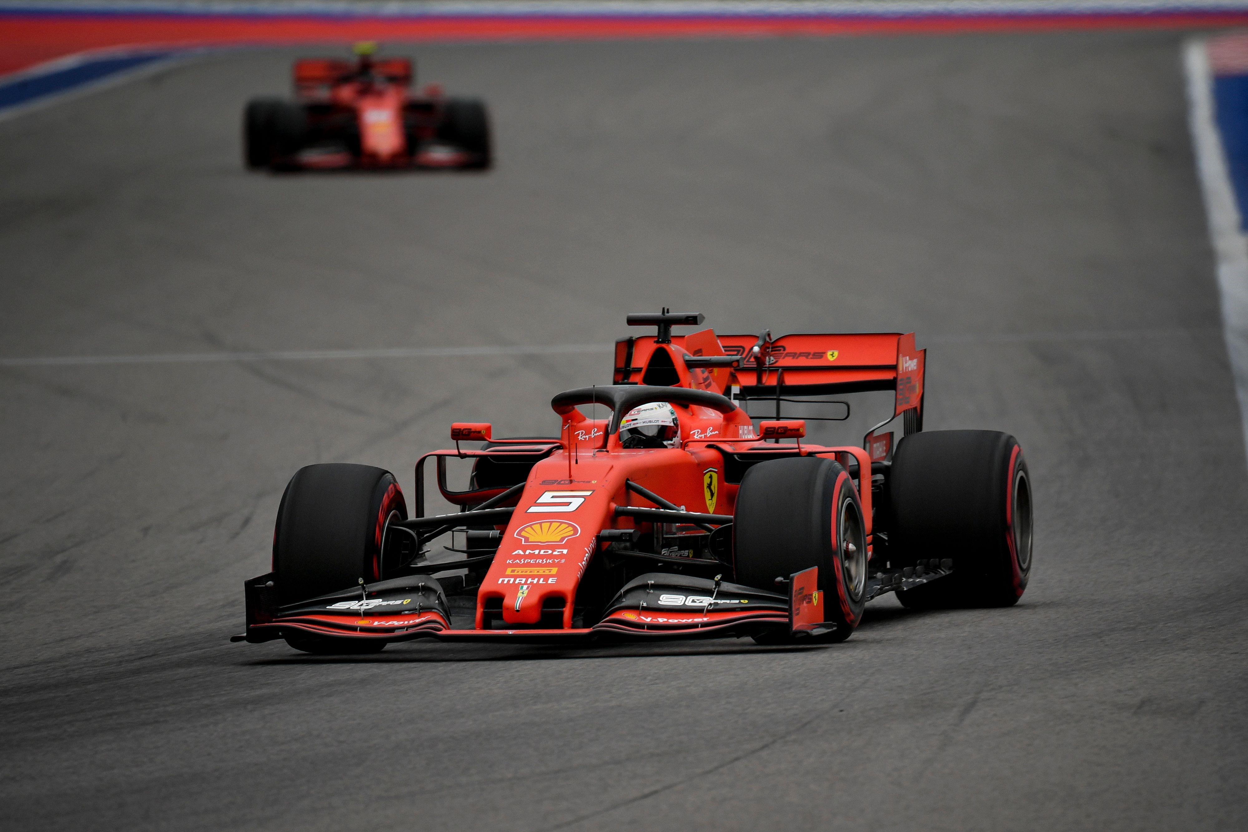 Sebastian Vettel (Ferrari) au Grand Prix de Russie 2019