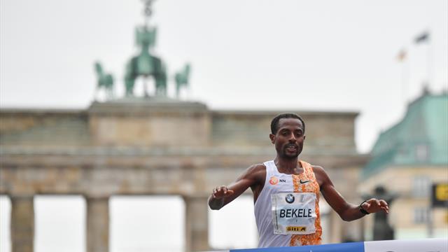 Bekele stratosferico: 2h 01' 41'' nella maratona di Berlino, a soli due secondi dal record mondiale Bekele stratosferico: 2h 01' 41'' nella maratona di Berlino, a soli due secondi dal record mondiale