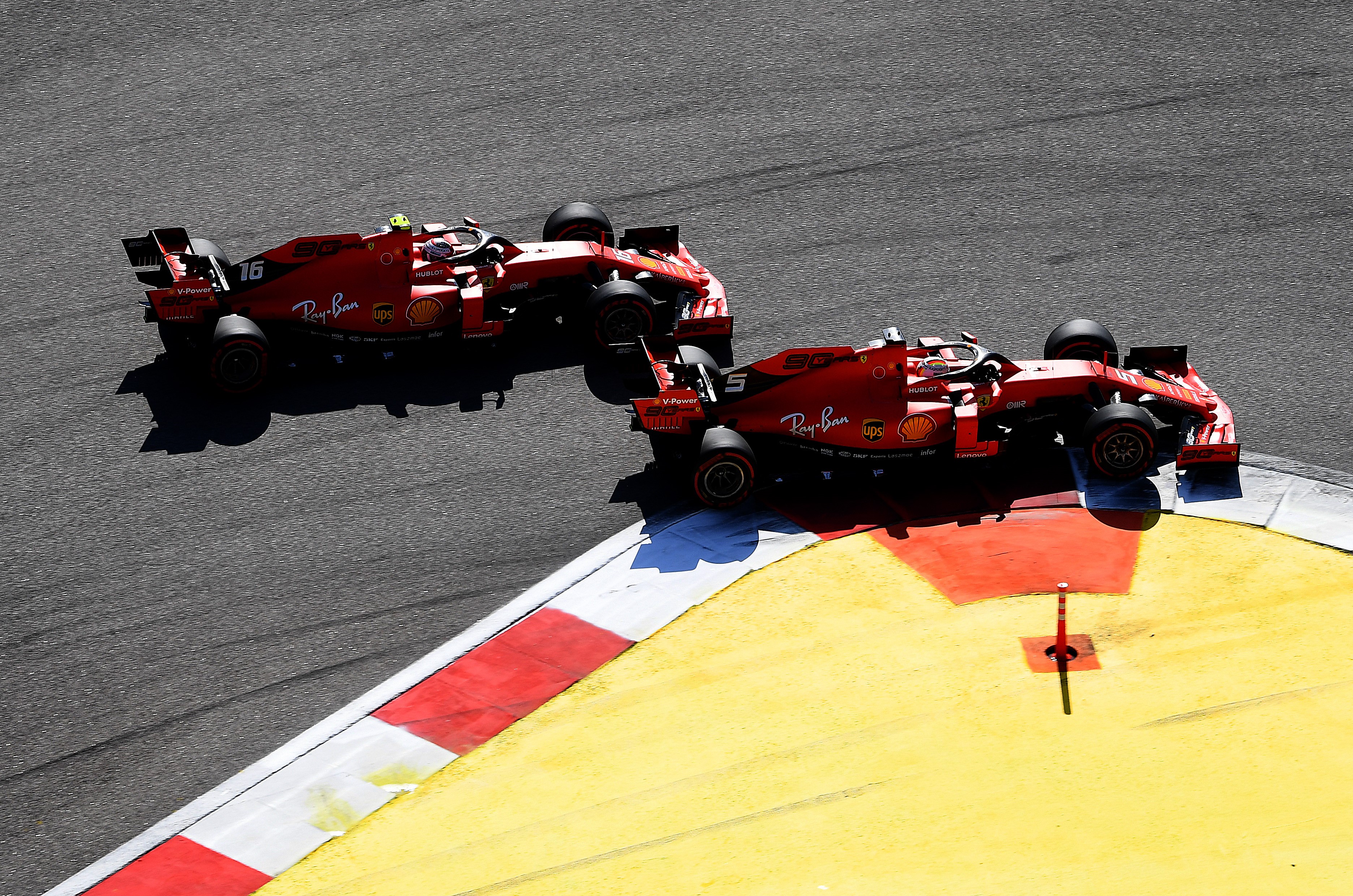 Sebastian Vettel ve Charles Leclerc, Ferrari | 2019 Rusya GP