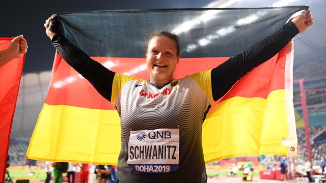 Kugelstoßerin Schwanitz holt zweite WM-Medaille für Deutschland