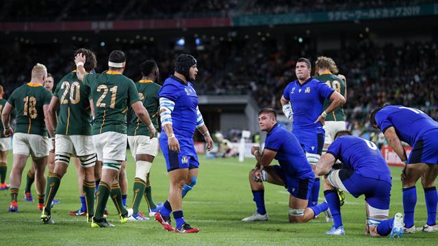 Errori, rossi e infortuni: Italia travolta dal Sudafrica 49-3, è addio ai quarti di finale
