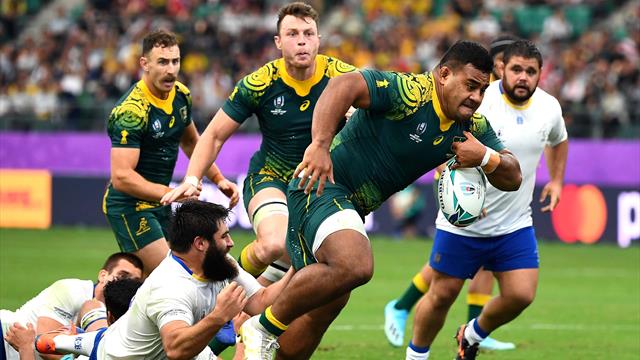 Australia romp to victory over Uruguay to go top of Pool D