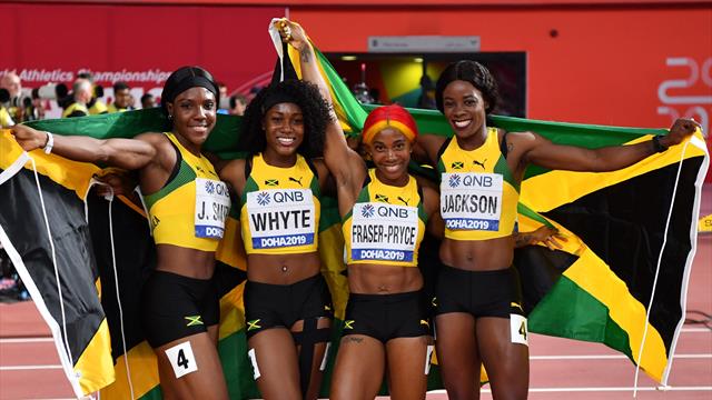 La Giamaica domina la 4×100 femminile con una grande Fraser-Pryce, l'Italia chiude 7a