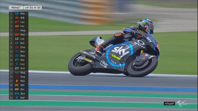 GP Thailand | Marini van P4 naar zege in Moto2 GP Thailand | Marini van P4 naar zege in Moto2
