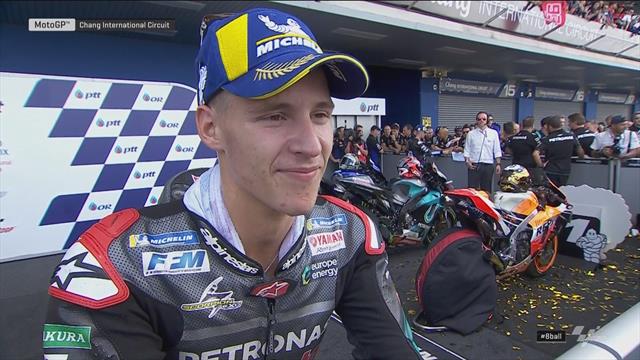 GP Thailand | De rookie Quartararo was dichtbij zijn eerste zege GP Thailand | De rookie Quartararo was dichtbij zijn eerste zege
