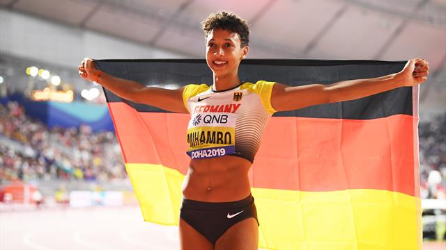 Malaika Mihambo jumps PB to win long jump title Malaika Mihambo jumps PB to win long jump title