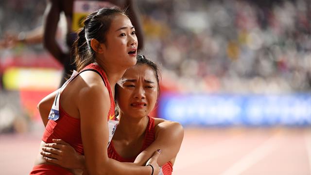 El despropósito de China en la final de relevos del Mundial de atletismo