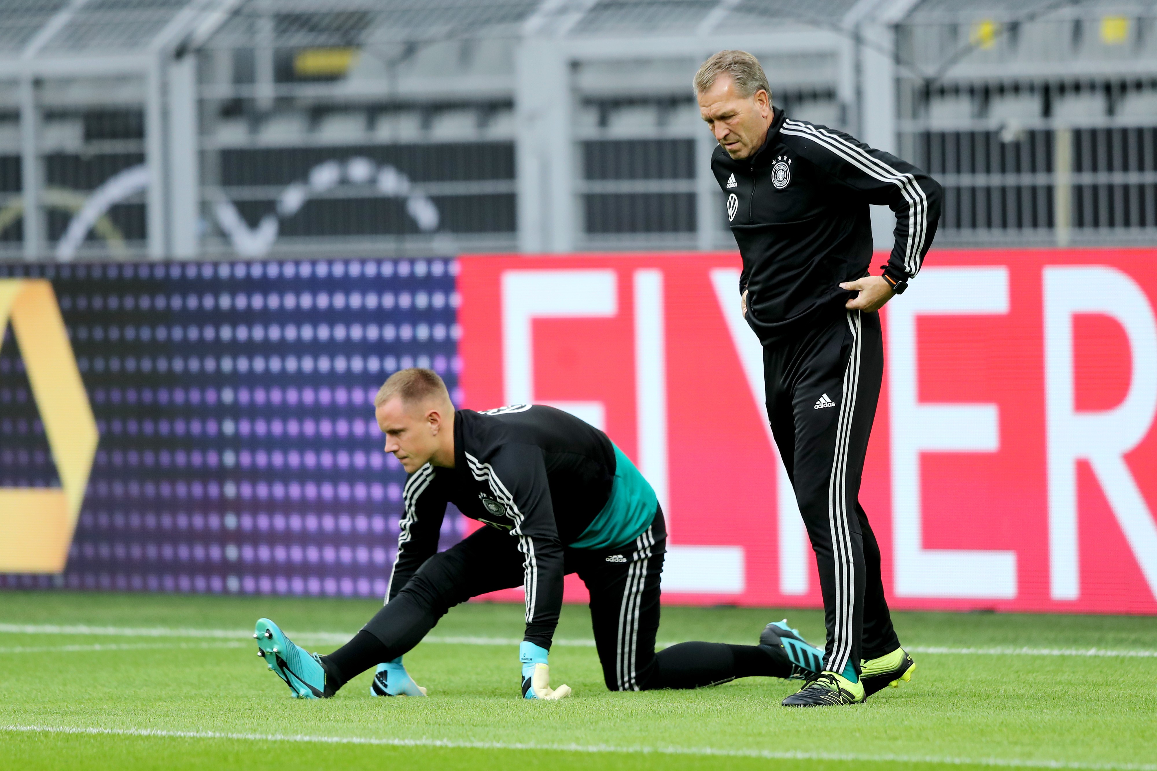 Marc-André ter Stegen lors d'un entraînement avec l'équipe d'Allemagne en octobre 2019