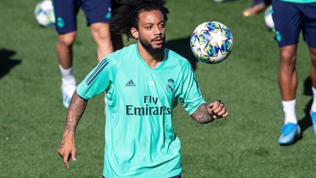 Marcelo completó la sesión con el grupo, buena nueva para Zidane