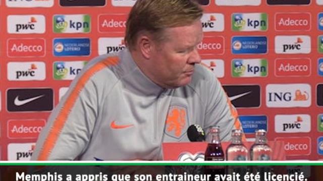 Pays-Bas - Koeman : "La situation à Lyon n'aura pas d'impact négatif sur Depay" Pays-Bas - Koeman : "La situation à Lyon n'aura pas d'impact négatif sur Depay"