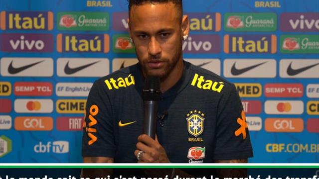 Neymar : "Je me sens heureux et à l'aise au PSG" Neymar : "Je me sens heureux et à l'aise au PSG"