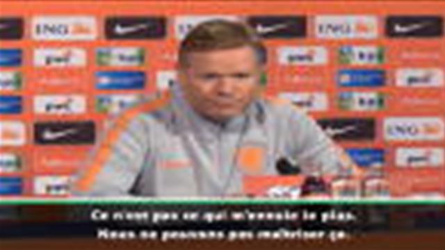 Pays-Bas - Koeman : "Nous sommes meilleurs que l'Irlande du Nord Pays-Bas - Koeman : "Nous sommes meilleurs que l'Irlande du Nord