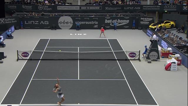 Highlights: Alexandrova brushes Mladenovich aside Highlights: Alexandrova brushes Mladenovich aside