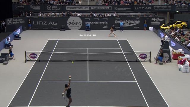 Watch Gauff close out victory to reach WTA Linz final Watch Gauff close out victory to reach WTA Linz final