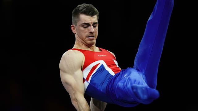 Whitlock wins third world pommel horse gold
