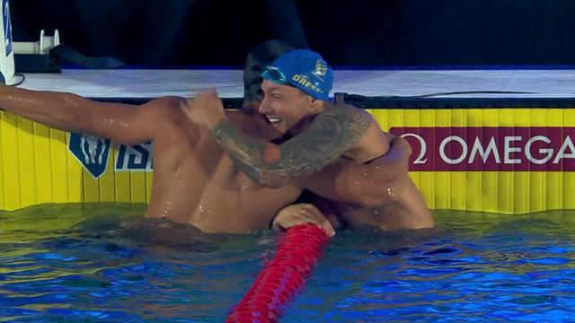 Dressel storms to victory in 50m freestyle, GB's Proud third Dressel storms to victory in 50m freestyle, GB's Proud third