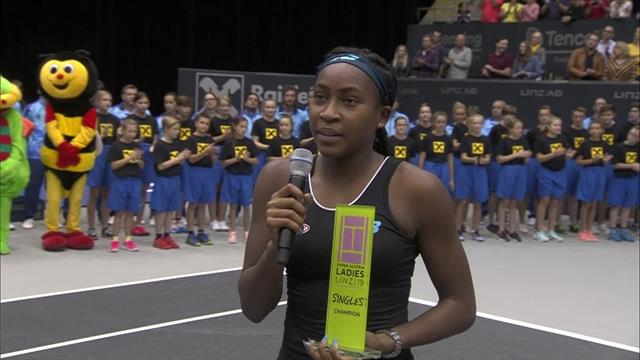 WTA Linz | De eerste reactie van Coco Gauff na haar zege in Oostenrijk WTA Linz | De eerste reactie van Coco Gauff na haar zege in Oostenrijk