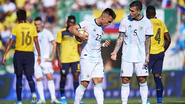 Staffetta Lautaro-Dybala e l'Argentina batte 6-1 l'Ecuador in amichevole