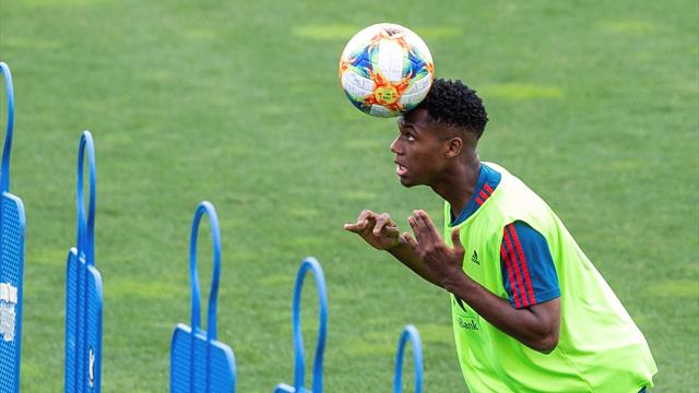 Ansu Fati, feliz en la Selección: “Es un orgullo estar aquí, voy a darlo todo” Ansu Fati, feliz en la Selección: “Es un orgullo estar aquí, voy a darlo todo”
