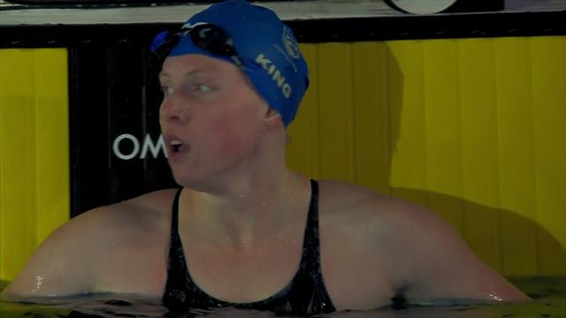 Lillt King denies Molly Hannis in 100m breaststroke Lillt King denies Molly Hannis in 100m breaststroke