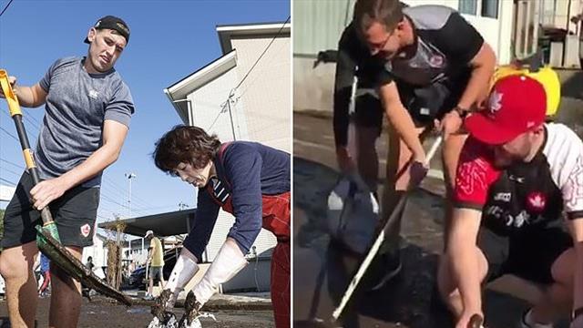 Match con la Namibia cancellato? I giocatori del Canada in strada a spalare il fango