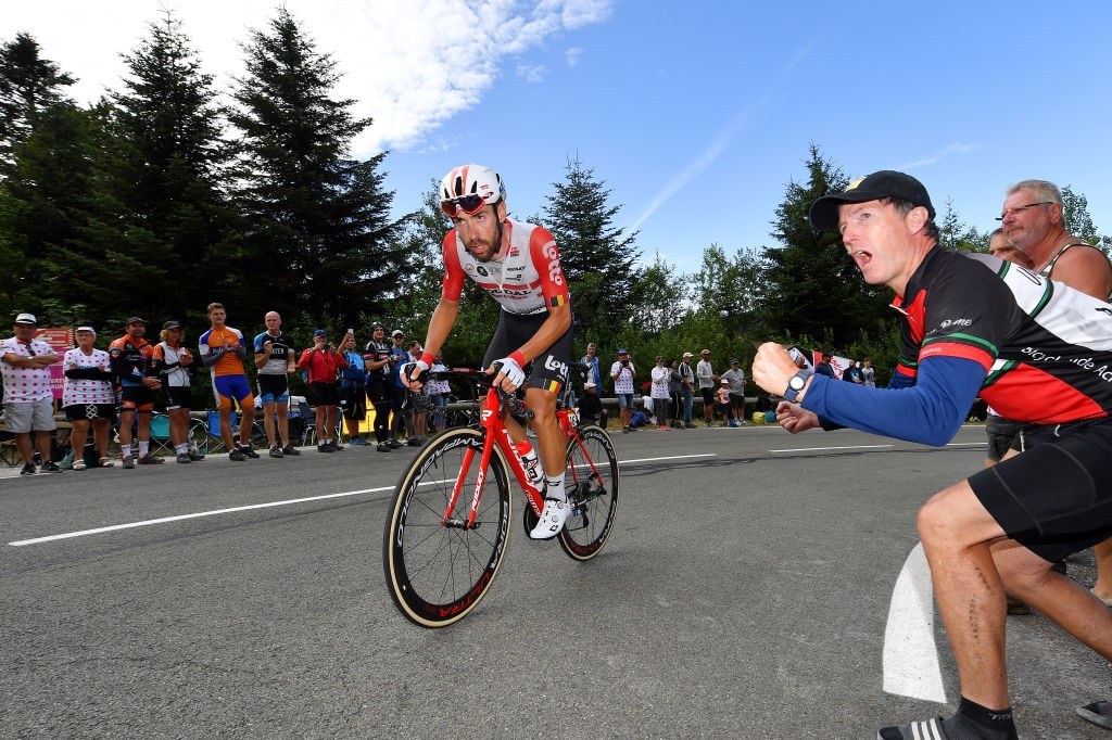 Thomas De Gendt (Team Lotto Soudal) à la Planche des Belles Filles lors du Tour de France 2019