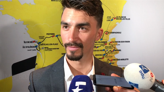 Alaphilippe : "Le chrono de la Planche des Belles Filles, ce n'est pas trop mal pour moi" Alaphilippe : "Le chrono de la Planche des Belles Filles, ce n'est pas trop mal pour moi"