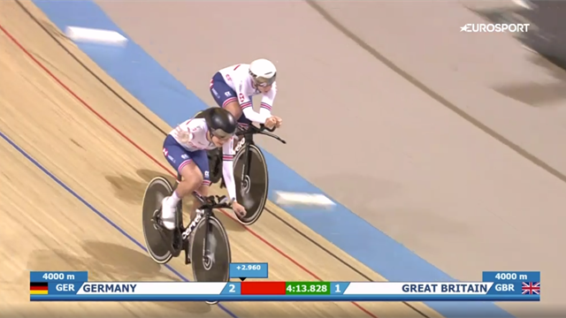 Watch Kenny win 13th Euro gold as Britain triumph in women's team pursuit Watch Kenny win 13th Euro gold as Britain triumph in women's team pursuit