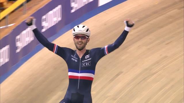 Avant même le dernier sprint, Thomas avait l'or européen de l'omnium autour du cou Avant même le dernier sprint, Thomas avait l'or européen de l'omnium autour du cou