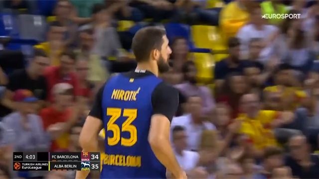Tutta l'efficacia di Nikola Mirotic: 18 punti contro l'Alba Berlino Tutta l'efficacia di Nikola Mirotic: 18 punti contro l'Alba Berlino