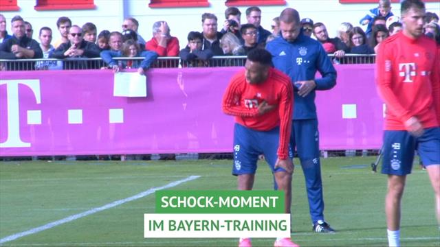 Schreck im Bayern-Training: Kovac bricht Einheit ab Schreck im Bayern-Training: Kovac bricht Einheit ab